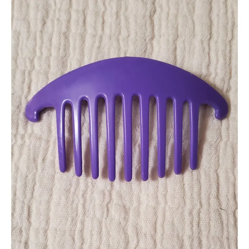 Vintage Wings Hollywood Plastic‎ Hair Comb Purple